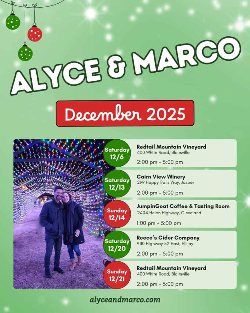 Alyce and Marco Dec 2025 Shows