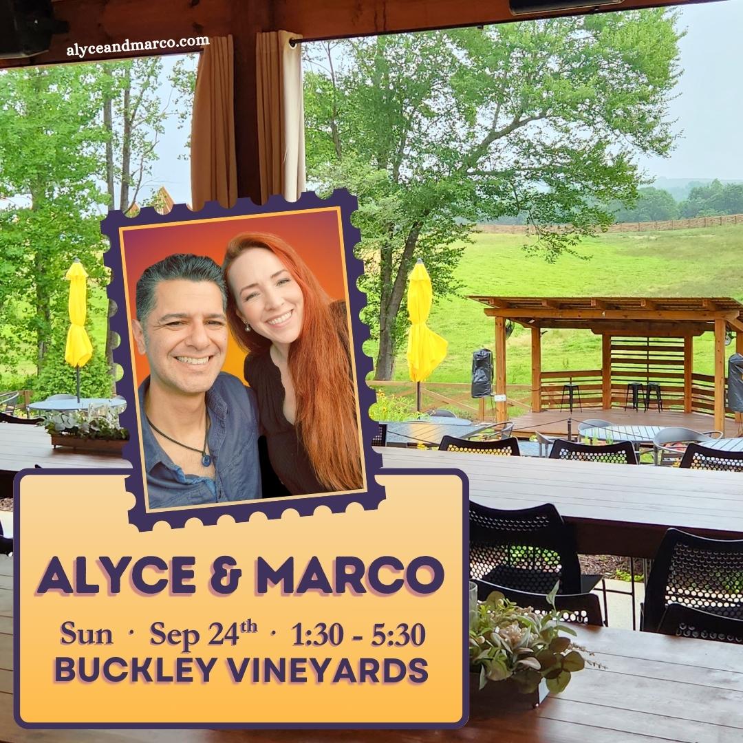 Alyce & Marco at Buckley Vineyards on Sunday, Sep 24th