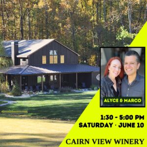 Alyce & Marco at Cairn View Winery on Sat, June 10th