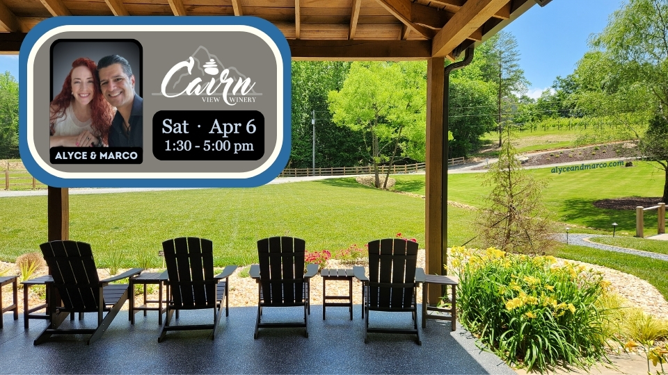 Cairn View Winery Music April 2024 by Alyce and Marco