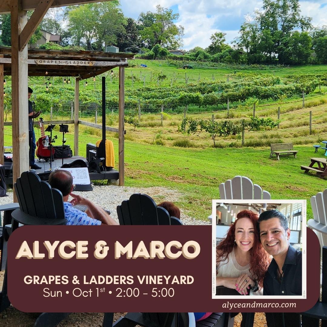 Alyce & Marco at Grapes a d Ladders Vineyards on Sunday, Oct 1st